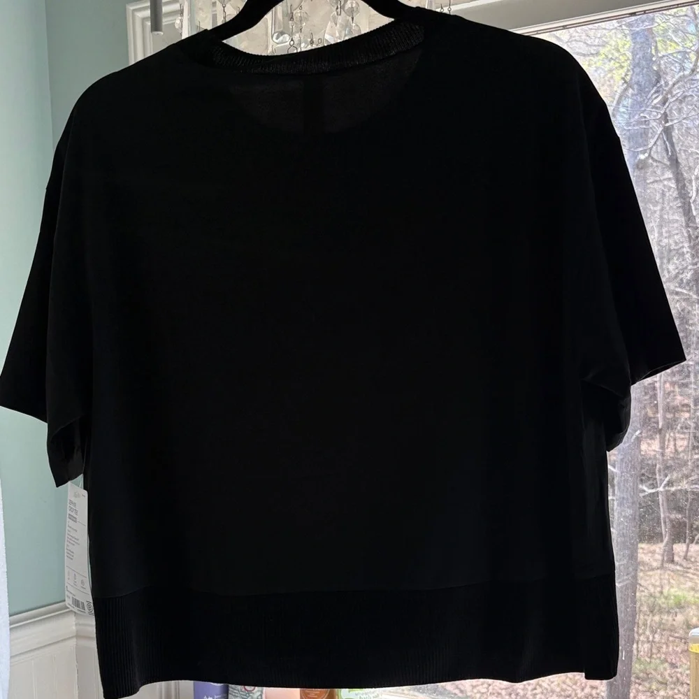 Athleta Black Zephyr Crop Tee - Picture 9 of 9